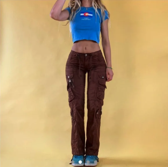 Chocolate Brown Cargo Pants